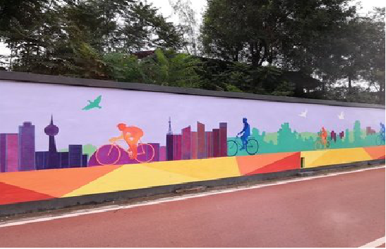 兴安墙体彩绘-围墙