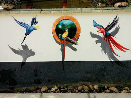 兴安视觉错位-3D墙绘设计