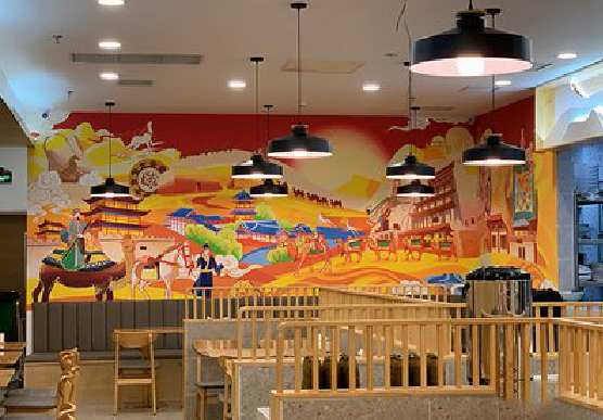 兴安商业空间彩绘介绍。